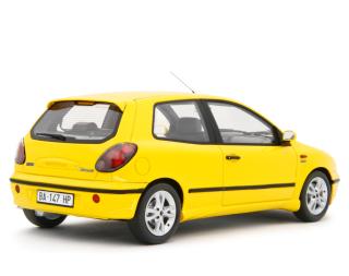 Fiat Bravo 155 20v HGT 1998 Giallo Ginestra Laudoracing 1:18 Resinemodell (Türen, Motorhaube... nicht zu öffnen!)